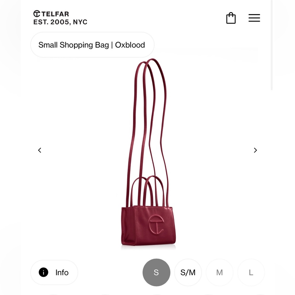 Telfar Oxblood Mini Bag